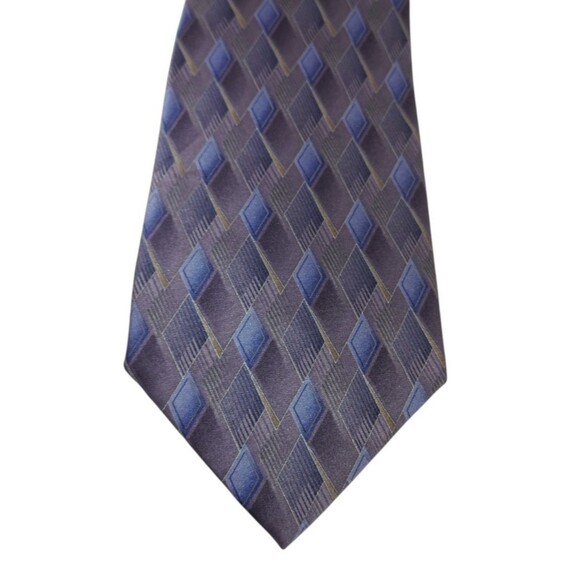 Umberto Bossi Geometric 100% Silk Men’s Neck Tie NWT - Picture 1 of 9